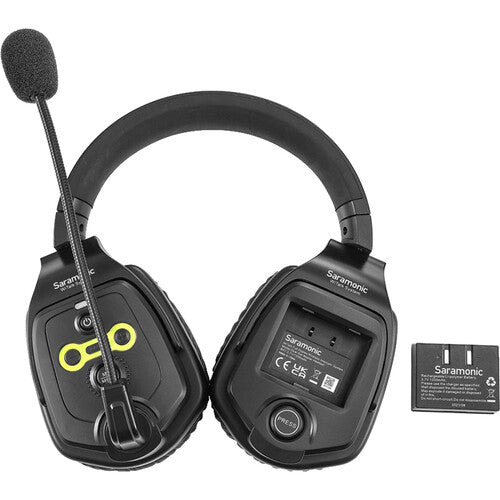 Saramonic WiTalk WT3D 3-Person Full-Duplex Wireless Intercom System with Dual-Ear Headsets - Music Bliss Malaysia