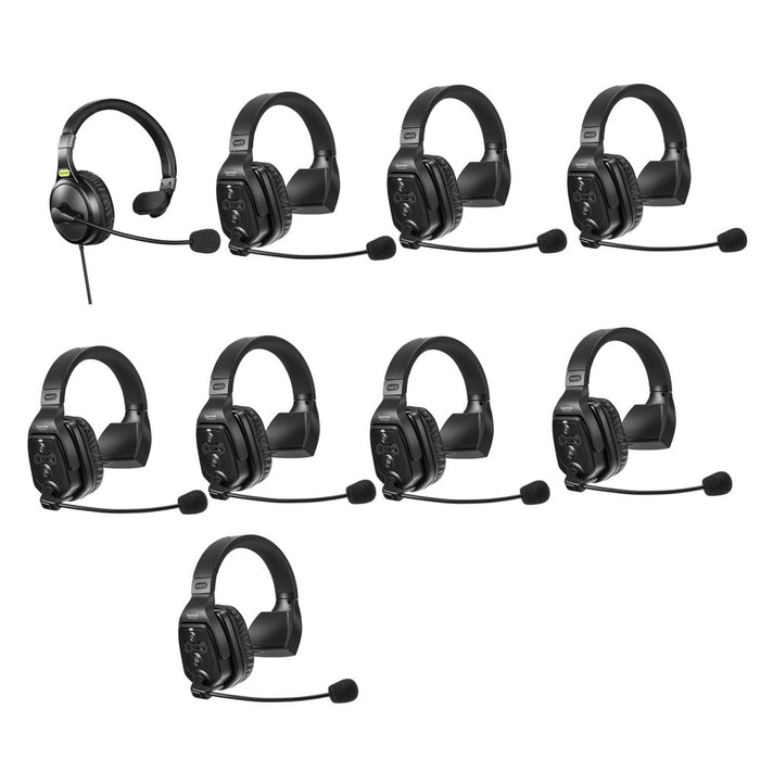 Saramonic WiTalk WT9S 9-Person Full-Duplex Wireless Intercom System with Single-Ear Remote Headsets - Music Bliss Malaysia