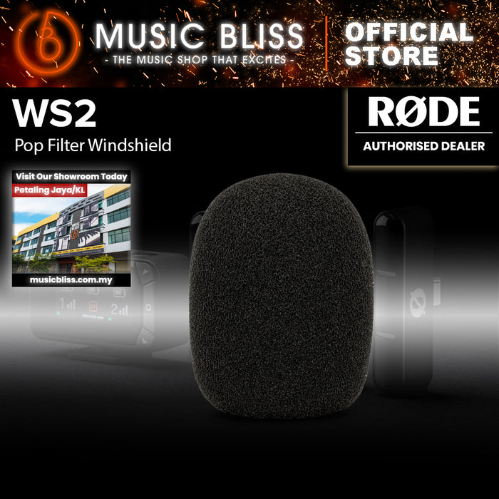 Rode WS2 Windscreen for NT1-A, NT2-A, NT1000, NT2000, NTK, K2 & Broadcaster Microphones