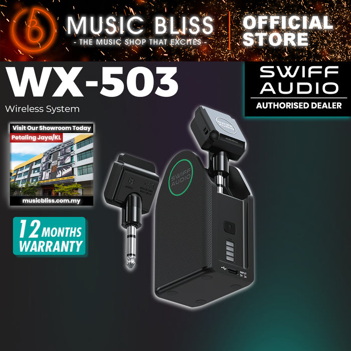 Swiff Audio WX503 Guitar Digital Wireless System Transmitter Receiver For Acoustic Guitar/Electric Guitar