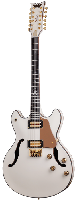 Schecter Wayne Hussey Corsair-12 Electric Guitar - Ivory