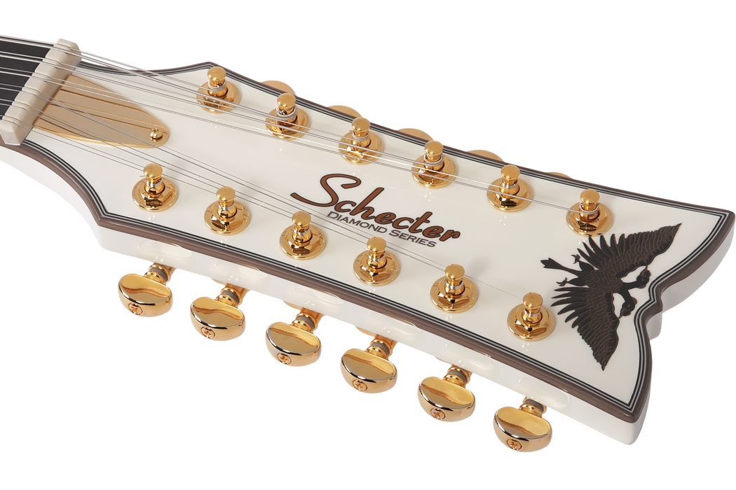 Schecter Wayne Hussey Corsair-12 Electric Guitar - Ivory