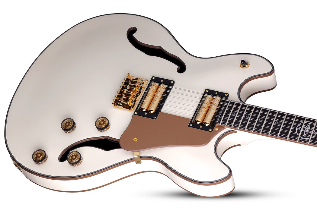 Schecter Wayne Hussey Corsair-12 Electric Guitar - Ivory