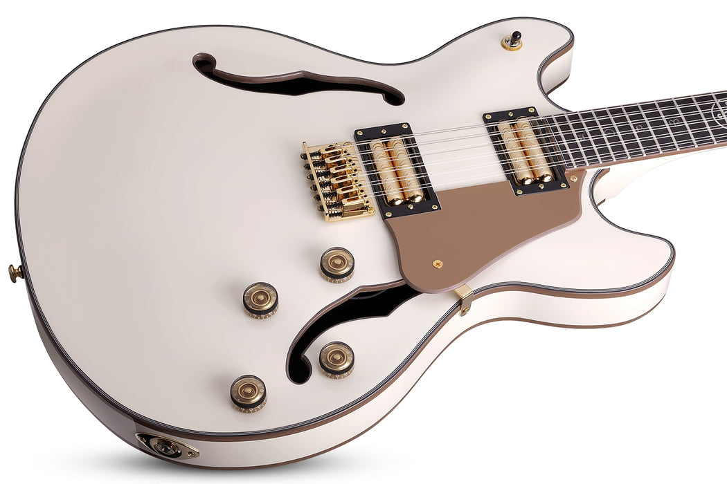 Schecter Wayne Hussey Corsair-12 Electric Guitar - Ivory