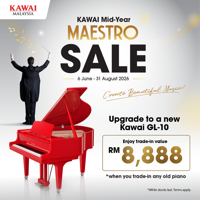 Kawai GL-10 Baby Grand Piano - Ferrari Red