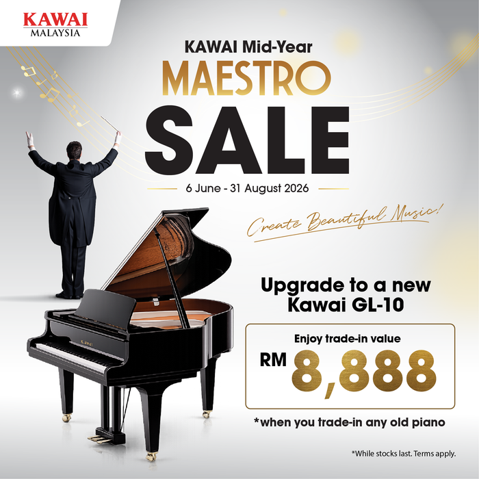 Kawai GL-10 Baby Grand Piano - Ebony Polish