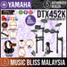 Yamaha Digital Drum DTX452K Electronic Drum Set with Headphone, Stool and Drumsticks - Music Bliss Malaysia