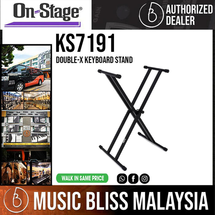 On-Stage KS7191 Double-X Keyboard Stand - Music Bliss Malaysia