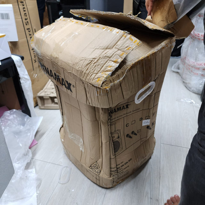 B STOCK (BS-279) Dynamax PRO121D 12" Active Speaker with USB, Bluetooth and 2 x Handheld Microphone