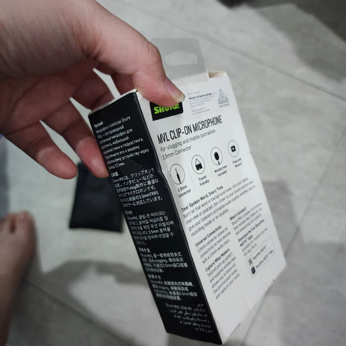 B STOCK (BS-238) Shure MVL Mobile Lavalier Microphone