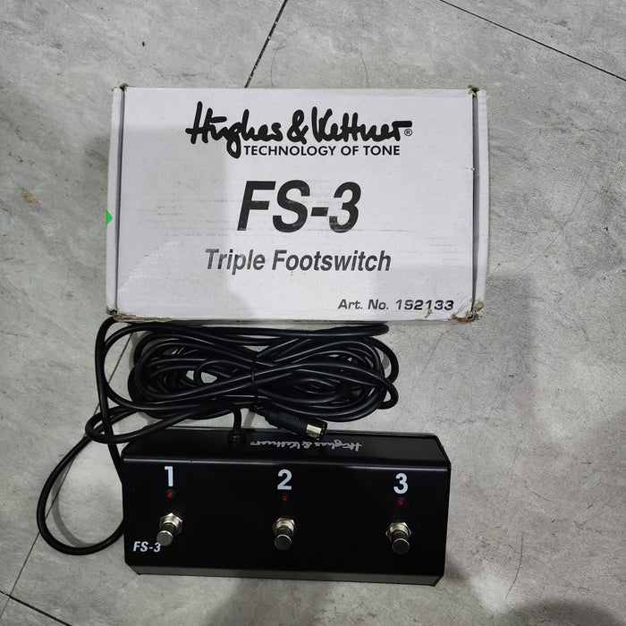 B STOCK (BS-261) Hughes & Kettner FS-3 TubeMeister Three-channel Footswitch