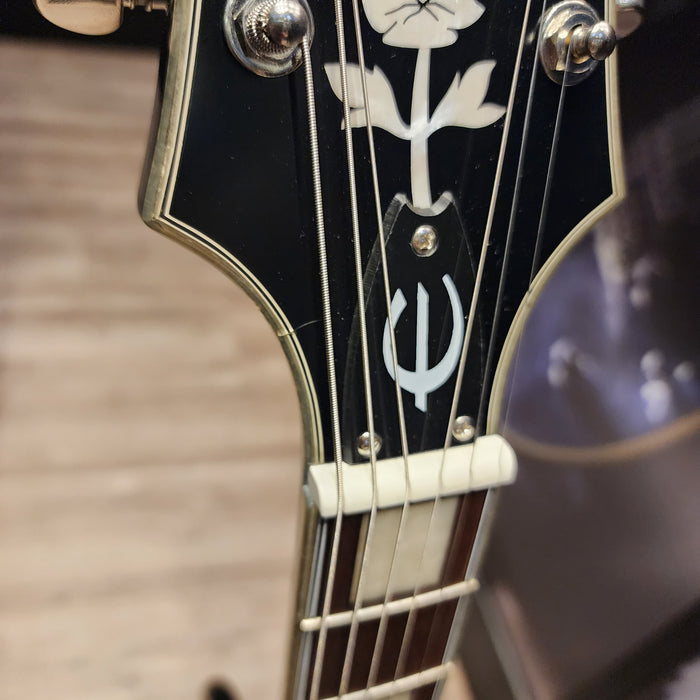 B STOCK (BS-257) Epiphone Emperor Swingster Hollowbody Electric Guitar - Black Aged Gloss