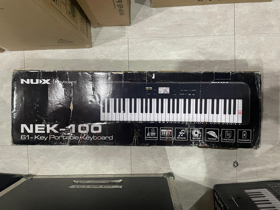 B STOCK (BS-320) NUX NEK-100 61 Keys Portable Digital Electronic Keyboard with Touch Response and Bluetooth