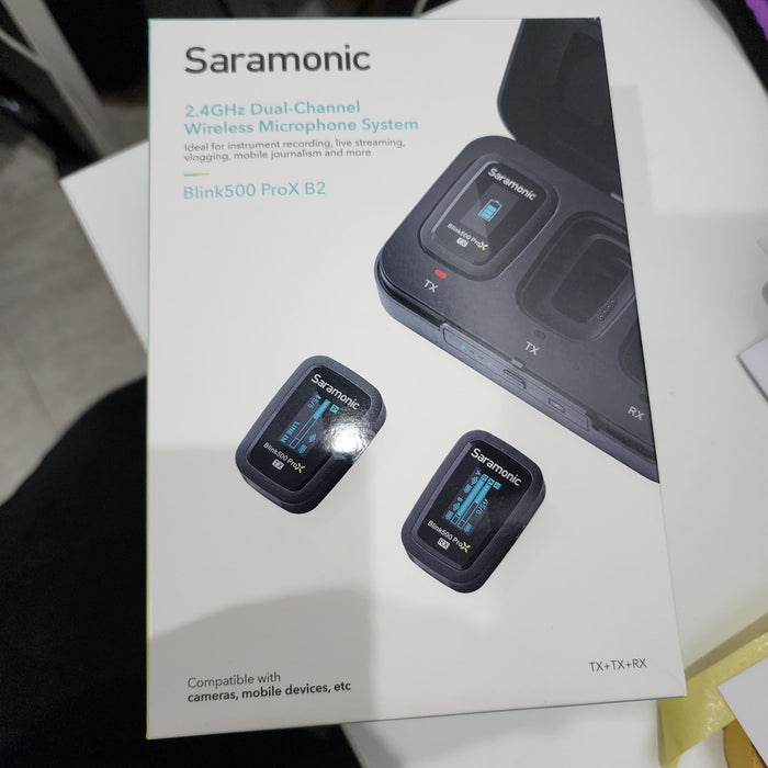 B STOCK (BS-319) Saramonic Blink500 ProX B2 Clip-On Wireless Microphone System