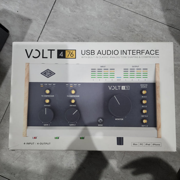 B STOCK (BS-354) Universal Audio Volt 476 USB-C Audio Interface