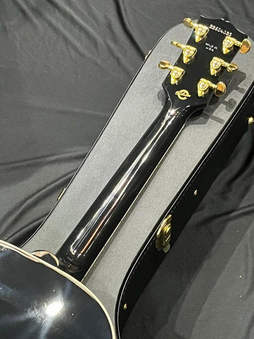 [SN 22604035] CERTIFIED USED GIBSON J-45 CUSTOM - EBONY [2024]