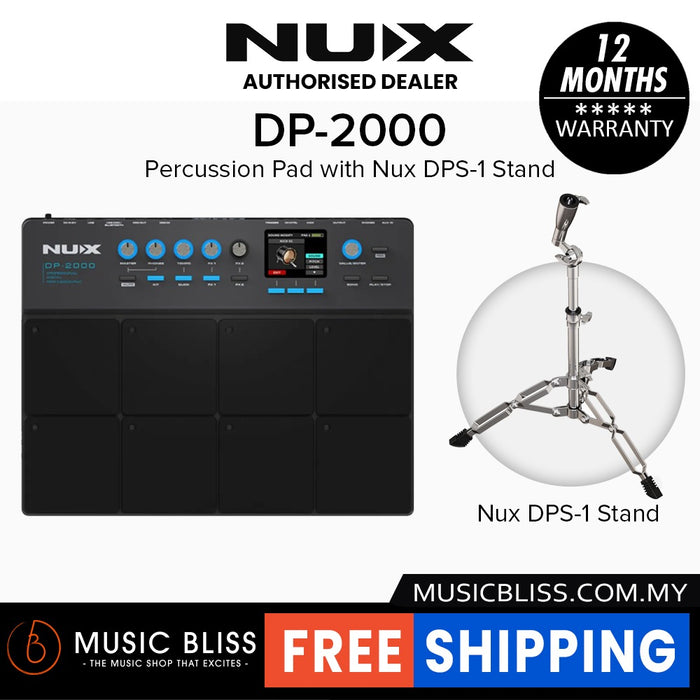 NUX DP-2000 8 Velocity Sensitive Percussion Pad And Digital Drum Kit