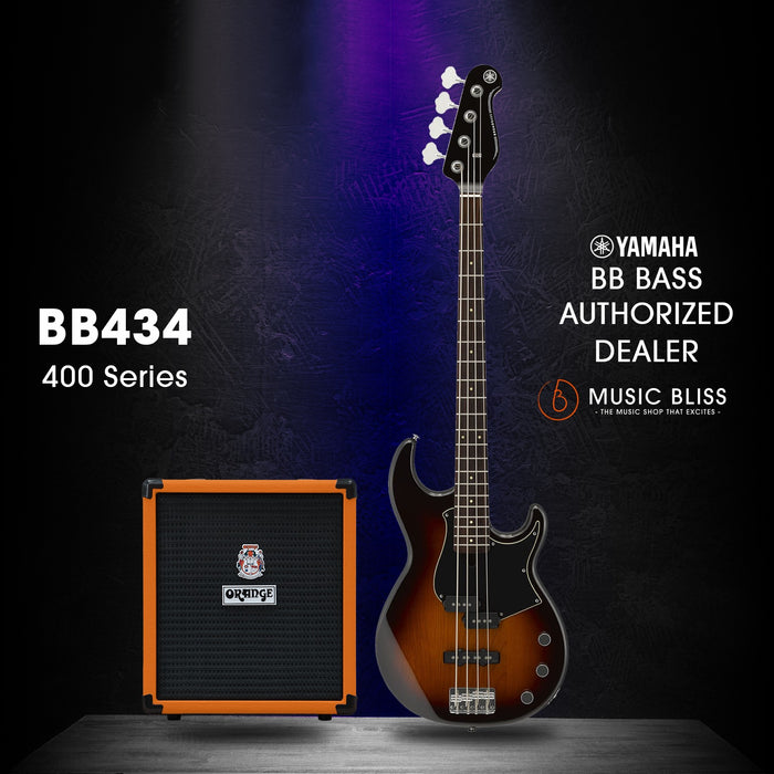 Yamaha BB434 4-string Electric Bass Guitar - Tobacco Brown Sunburst