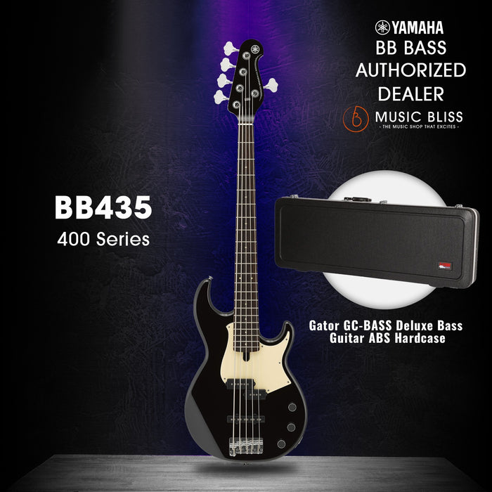Bb435 Yamaha BB435 5-string Electric Bass Guitar - Black (BB-435) | Music ...
