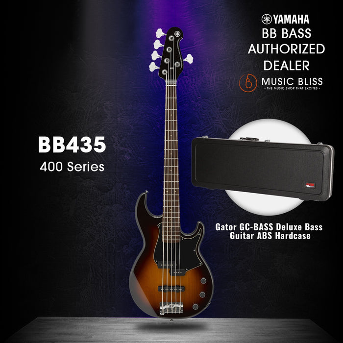 Yamaha BB435 5-string Electric Bass Guitar - Tobacco Brown Sunburst