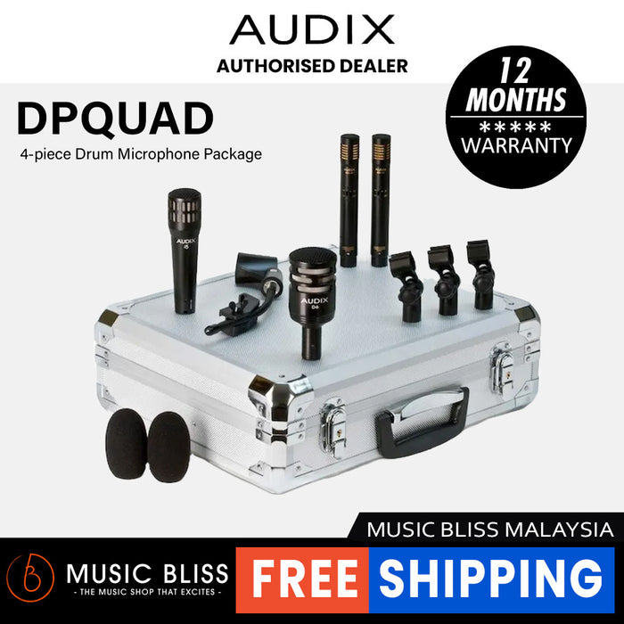 Audix DP Quad 4-Piece Drum Microphone Package