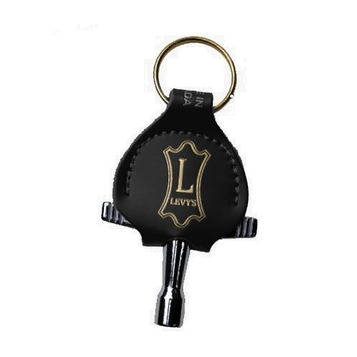 Levy's A81C-BLK-1G Leather Drum-Key/Pick Holder