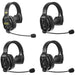 Saramonic WiTalk WT4S 4-Person Full-Duplex Wireless Intercom System with Single-Ear Headsets - Music Bliss Malaysia