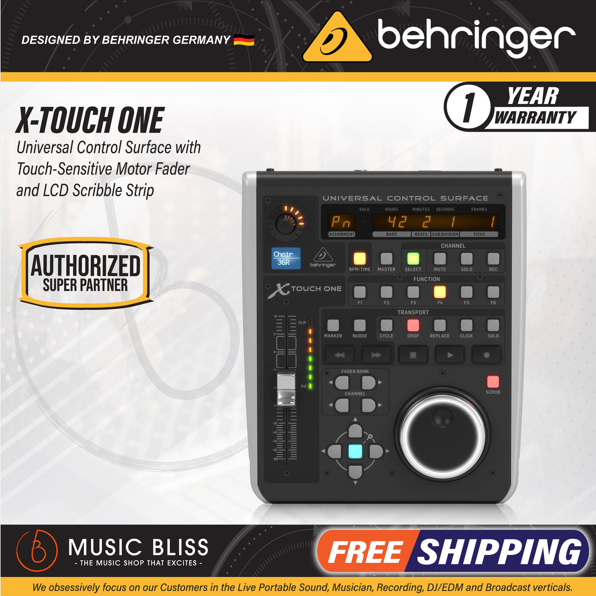 Behringer X-Touch One Universal Control Surface (XTouch / X Touch