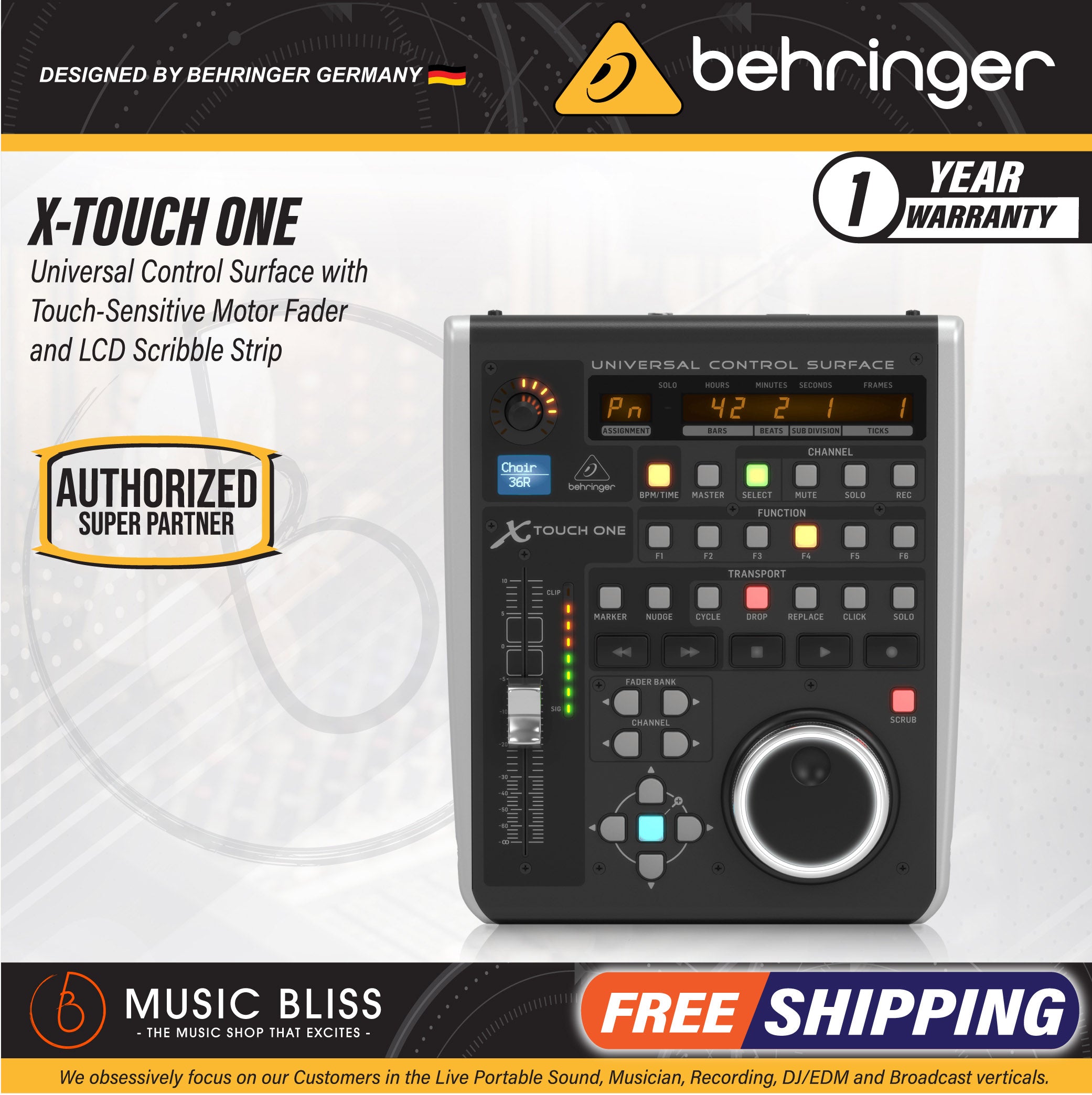 Behringer X Touch One Universal Control Surface Music Bliss Malaysia
