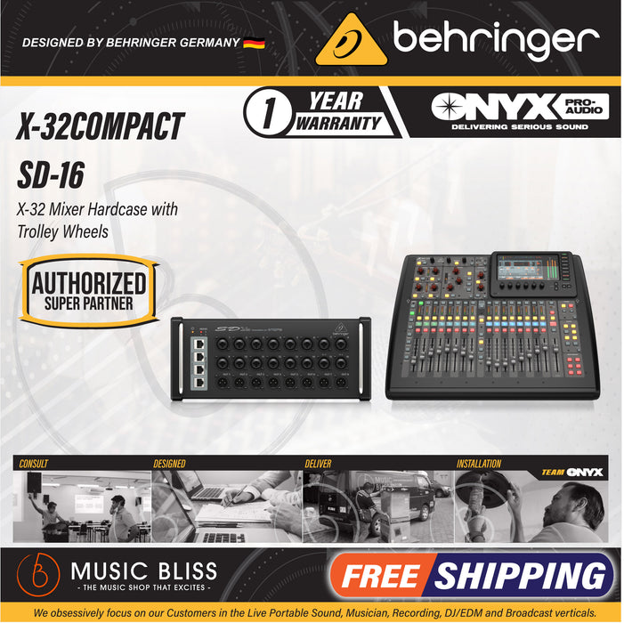 Behringer X32 COMPACT 40-channel Digital Mixer - Music Bliss Malaysia