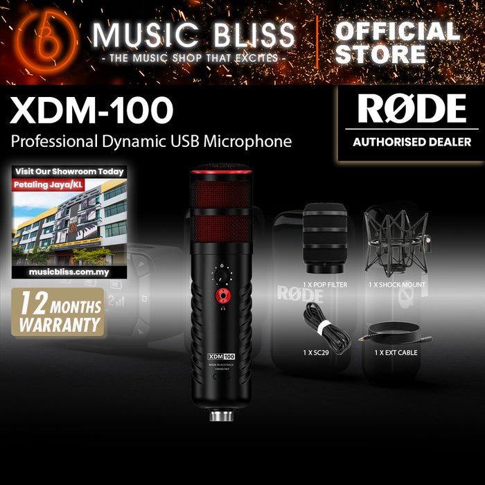 Rode XDM-100 Dynamic USB-C Microphone (XDM100) [2 Years Warranty]