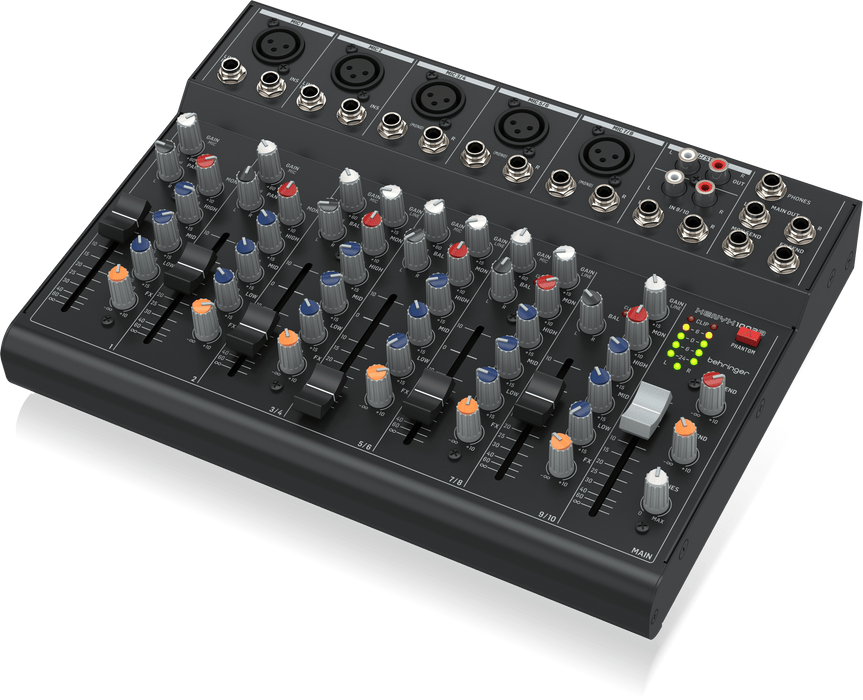 Behringer XENYX 1003B Premium Analog 10-Input Mixer with 5 Mic Preamps and Optional Battery Operation - Music Bliss Malaysia