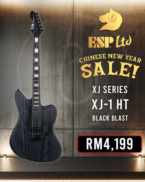 ESP LTD XJ-1 HT Electric Guitar - Black Blast