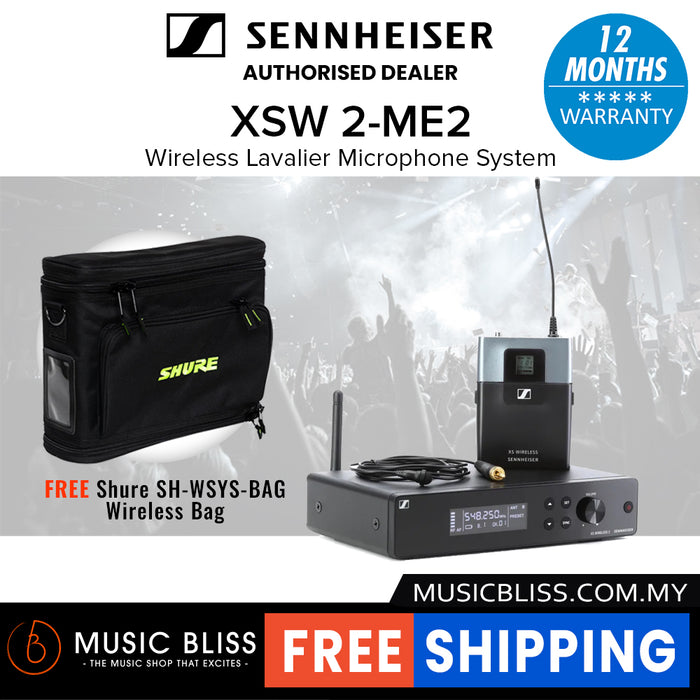 Sennheiser XSW 2-ME2 Wireless Lavalier Microphone System with ME 2 Lavalier Mic