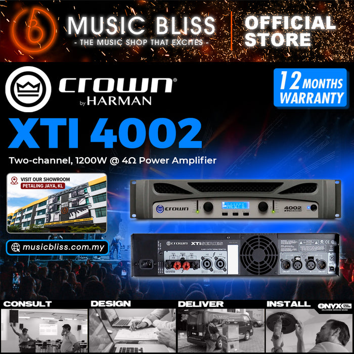 Crown XTi 4002 Two-channel, 1200W @ 4? Power Amplifier