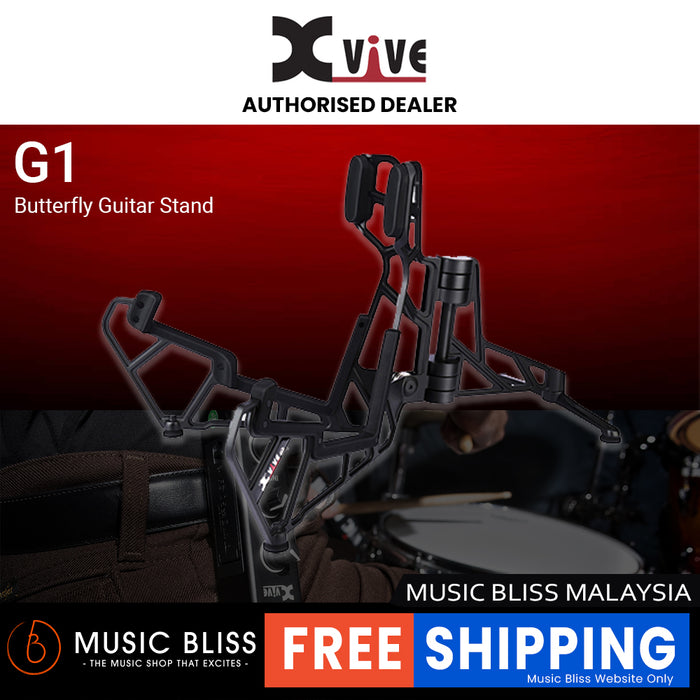 Xvive G1 Butterfly Lightweight Aluminum Guitar Stand Designed In Germany