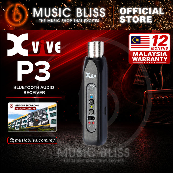 Xvive P3 Bluetooth Wireless Receiver for Mixers and Active PA Speakers