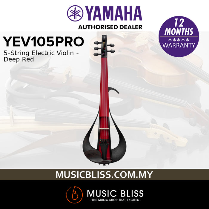 Yamaha YEV105PRO 5-String Electric Violin - Deep Red