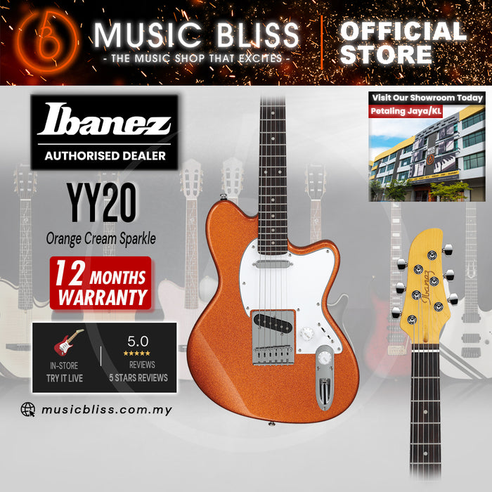 Ibanez Yvette Young Signature YY20 Electric Guitar - Orange Cream Sparkle