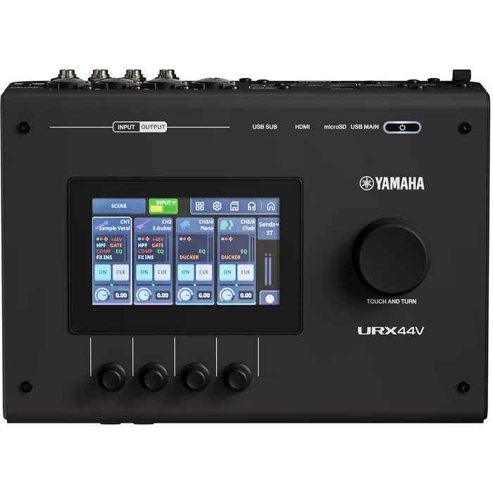 Yamaha URX44V USB-C Audio and Video Interface - Black