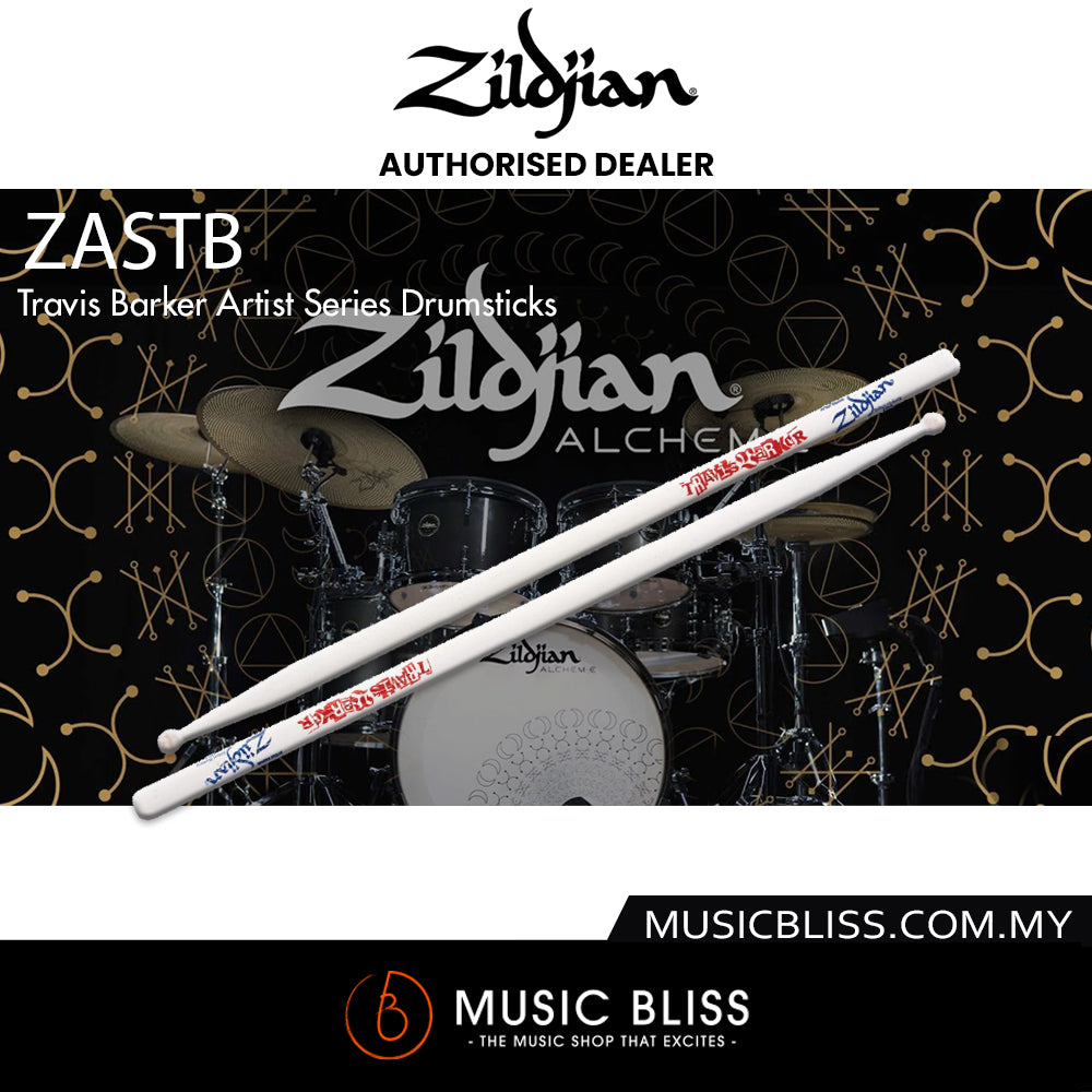 Baquetas Zildjian Travis Barker – Serie Famous S&S, Punta De Madera, Modelo ZASTBF