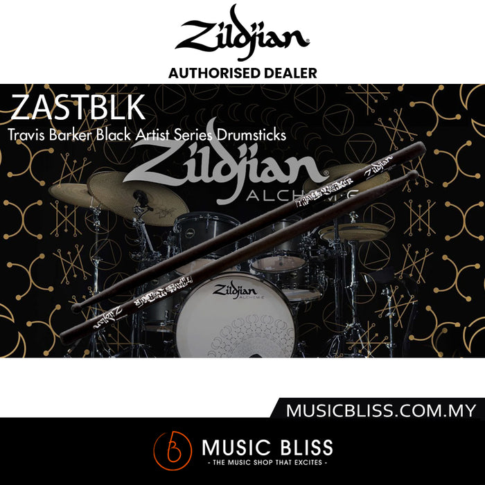 Zildjian ZASTBLK Travis Barker Black Artist Series Drumsticks