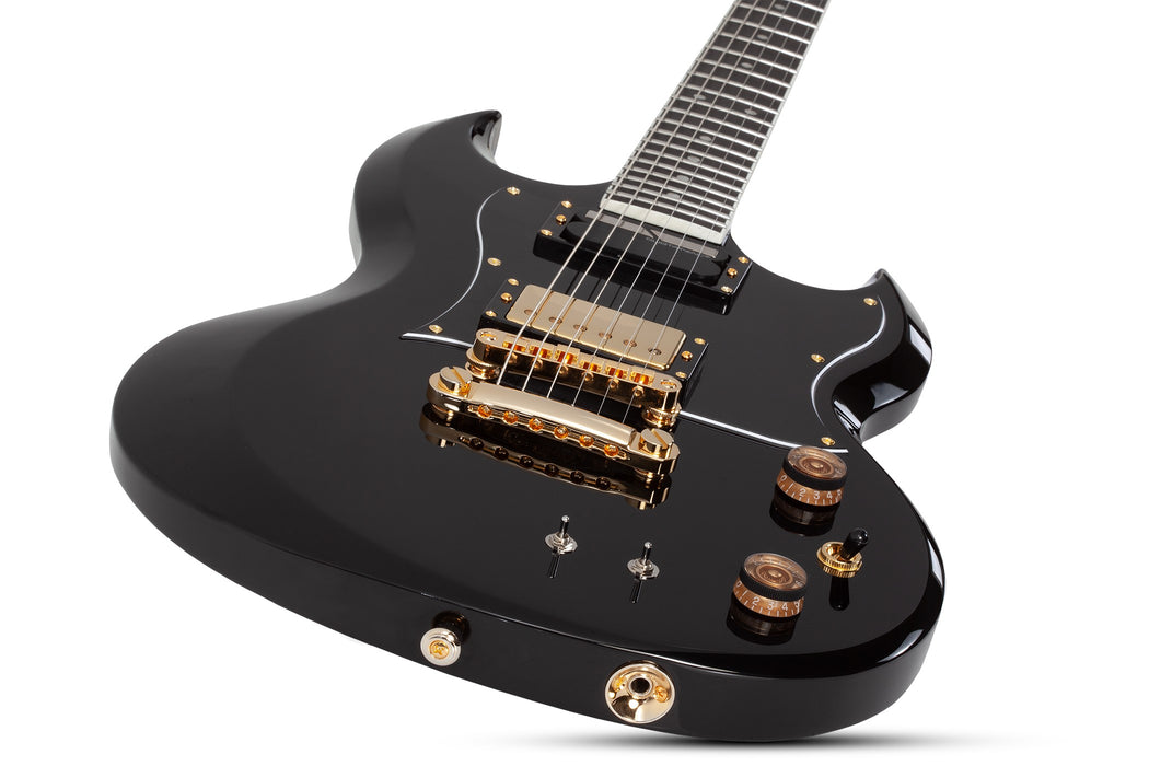 Schecter ZV-H6LLYW66D-S Electric Guitar - Gloss Black