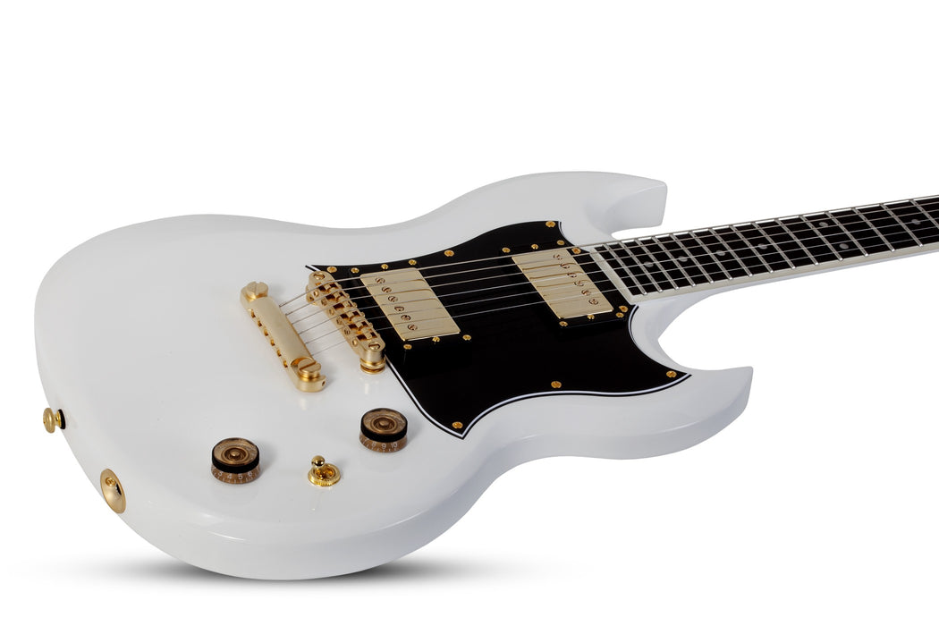Schecter ZV-H6LLYW66D Electric Guitar - Gloss White