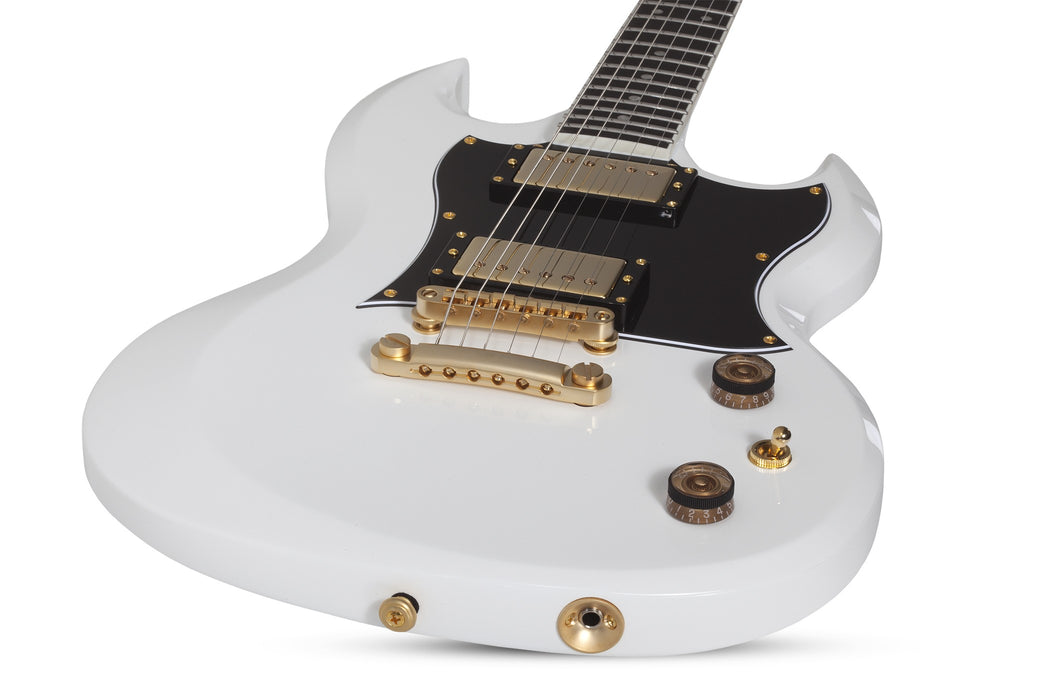 Schecter ZV-H6LLYW66D Electric Guitar - Gloss White