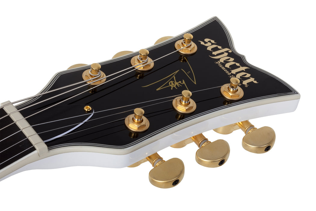 Schecter ZV-H6LLYW66D Electric Guitar - Gloss White