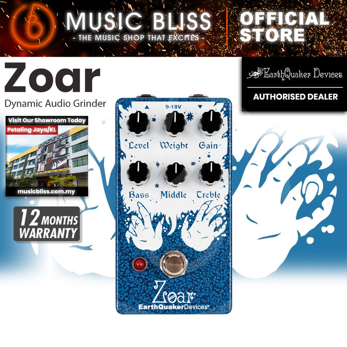 EarthQuaker Devices Zoar Dynamic Audio Grinder Distortion Pedal
