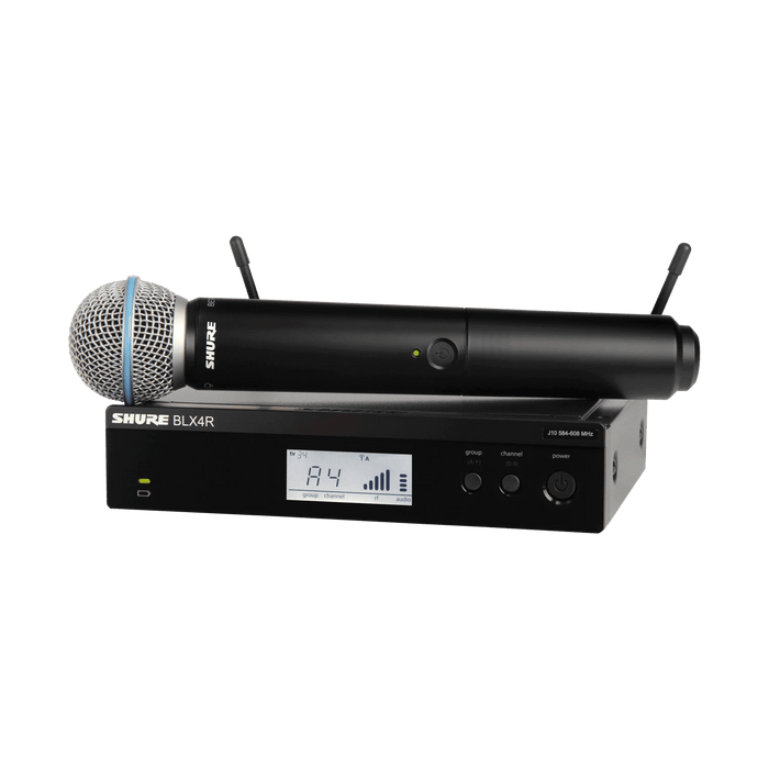 Shure BLX24R/B58 Handheld Wireless System, BLX4R Wireless Transmitter & BLX2/B58 Handheld Transmitter
