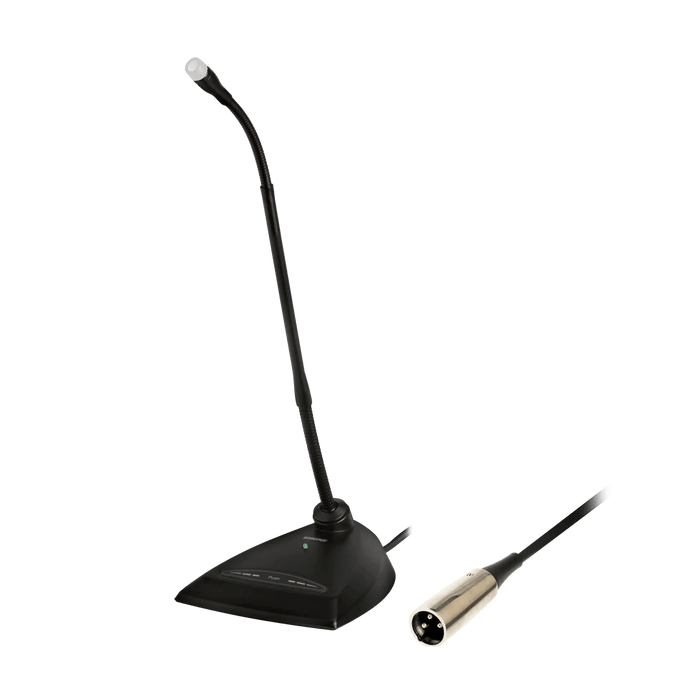 Shure MX412D/N 12" Gooseneck Microphone with Desktop Base and Preamp (No Microphone Cartridge)