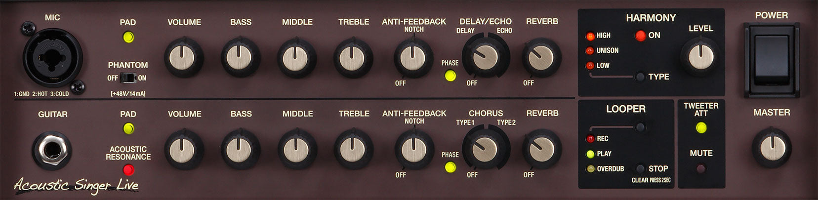 Boss Acoustic Singer Live 60-watt Acoustic Combo Amplifier